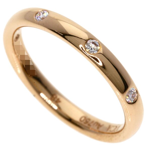 VAN CLEEF & ARPELS 18k Rose Gold Diamond Ring #48 - Picture 9 of 9